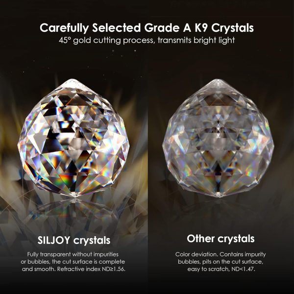 Siljoy Modern Crystal Chandelier 10-Lights Rectangular Flush Mount Pendant Ceiling Light Fixture Rectangle K9 Crystal Raindrop Chandelier for Dining Living Room Kitchen Island L47'' x W10'' x H10' - Image 7