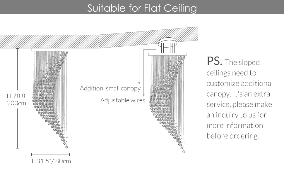 Modern Staircase Chandelier