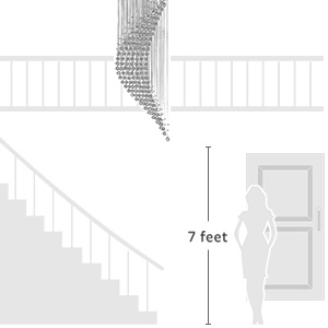 Modern Staircase Chandelier