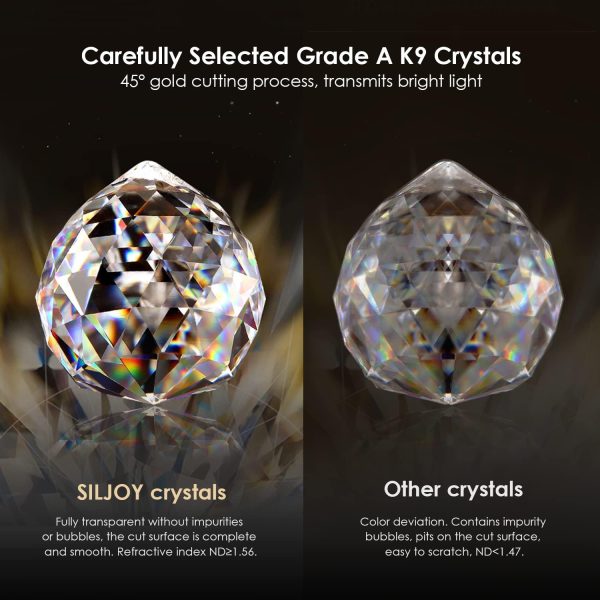 Siljoy Large Chandeliers for High Ceilings, Rectangular Flush Mount Chandeliers Ceiling Light, Modern Crystal Raindrop Chandelier for Kitchen Island Entrance Foyer Staircase L 40" x W 20" x H 36" - Image 5